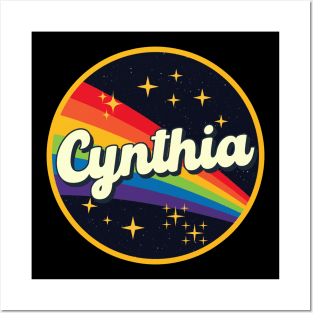 Cynthia // Rainbow In Space Vintage Style Posters and Art